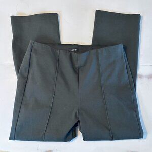 LOFT High Waist Curvy Cropped Green Gray Pants